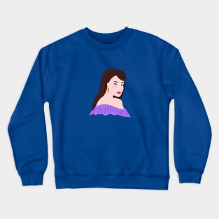 Abstract woman's portrait Crewneck Sweatshirt